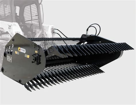 skid steer rotary rock picker|stid steer rock picker upper.